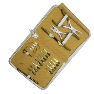 Kit Profesional de Herramientas para Extensiones de Cabello con Pinzas para Micro Anillos, Cuentas, Lazo de Tracción Negro, Cuentas de Hierro, Tijeras y Peine de Cola - Product Image 4