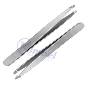Best Selling Customized <b>Eyebrow</b> <b>tweezers</b> Silver Matte Finish Light Weight <b>Eyebrow</b> Plucking <b>Tweezers</b> - Product Image 1