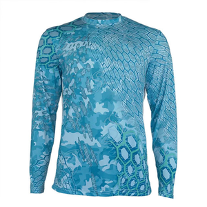 Chemise de pêche écologique imperméable coupe-vent en polyester recyclé anti-UV respirante à séchage rapide OEM en gros personnalisable - Product Image 1