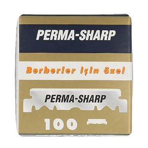 Perma-Sharp Single <b>Edge</b> Razor Blades 100 Pack Stainless Steel Straight Razor Blade Refills Professional Barber Wholesale - Product Image 1