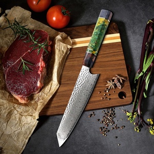 มีดเชฟสำหรับพ่อครัวดามัสกัสญี่ปุ่นมืออาชีพ8นิ้วสินค้ามาใหม่ออกแบบได้ตามที่ต้องการ - Product Image 3