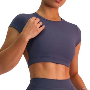 Custom Wholesale Women Seamless Sports Suit High Waist Fitness <b>Shorts</b> with Sports Bra Gym Yoga Running Workout Set - Product Image 4