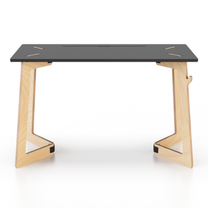 Organizzatore da scrivania in legno naturale di fabbricazione italiana scuola eco-friendly in compensato di betulla e mdf colorato valchromat per ufficio - Product Image 2