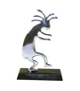 Statue abstraite moderne en métal aluminium lapin élégant pour intérieurs de luxe moulage personnalisé pour décoration intérieure Table de bureau - Product Image 2