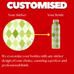 Botella de agua de cobre artesanal de 950ml con diseño de moda, tapa de Metal a prueba de fugas, solución de hidratación para agua hirviendo - Product Image 6