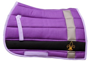 Almohadilla de sillín de doma de diseño personalizado para montar a caballo de algodón con forro de gofres y diseño de bandera hecho en La India - Product Image 5