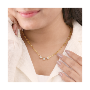 Collier chaîne en trombone classique, style minimaliste élégant, cadeau idéal pour les femmes au meilleur prix - Product Image 3