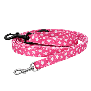 Laisse pour chien rose en polyester durable avec mousqueton pivotant et poignée confortable pour les promenades quotidiennes - Product Image 5