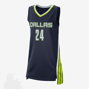 Maillots de basket-ball pas cher personnalisés pour femmes respirant chemises à séchage rapide uniformes en gros été grande taille sublimation basket-ball - Product Image 1