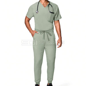 Uniformes Médicos Listos para Enviar, Conjuntos de Uniformes de Enfermería Modernos, Uniformes Médicos Bonitos, Antiarrugas, de Tela Elástica - Product Image 1