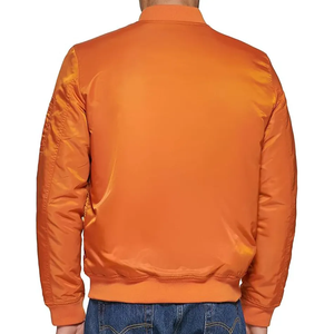 Chaquetas casuales personalizadas de alta calidad para hombre Otoño/Invierno Color sólido con capucha Bomber lienzo bordado Decoración Ropa larga - Product Image 5