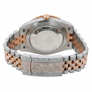 Montre mécanique de luxe en diamant Moissanite VVS pour homme, entièrement blanche, personnalisable, style hip-hop, avec mouvement à quartz, montre en diamant - Product Image 6