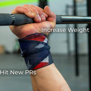 Support de poignet unisexe multicolore en néoprène avec logo personnalisé par sublimation, bandes élastiques pour la gym, le sport, la musculation, la sécurité et la protection élevée - Product Image 6