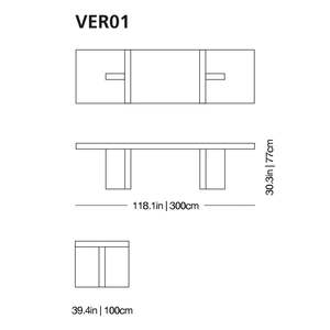 โต๊ะคอนโซลกระจกสไตล์มินิมอลร่วมสมัยของ Verglas สำหรับห้องนั่งเล่น ห้องนอน โรงแรม ทางเข้าบ้าน วิลล่า ตกแต่งบ้าน - Product Image 5
