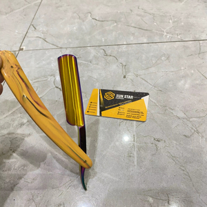 Navaja de Afeitar Recta de Alta Calidad para Hombre, Hoja de Acero Inoxidable (58-61 HRC), Filo Único, Mango Acrílico Anticorrosión - Product Image 6