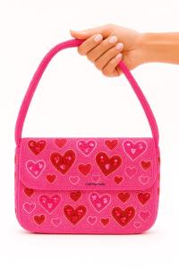 Bolso de Hombro Portátil de Lujo Hecho a Mano con Cuentas de Perlas y Cadenas de Cristal Estilo Bohemio Indio para Mujer - Product Image 5