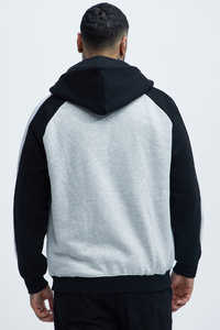 Sweat-shirts pour hommes au design personnalisé, gris et noir élégants, de haute qualité, 100% coton, vêtements décontractés unis, légers, pour la saison hivernale - Product Image 2