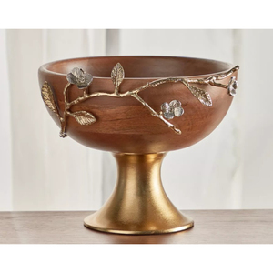 Bol de service en métal argenté floral de qualité exclusive, plat de noix décoratif de table moderne et écologique à bon prix - Product Image 4