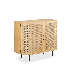 Fuirry <b>Sideboard</b> Made of Solid Teak Wood Frame with Woven Rattan with natural color for Indoor Use - Product Image 2