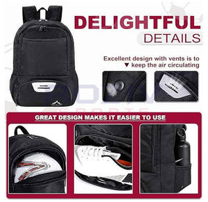 Nouveau sac à dos de football personnalisable avec doublure en polyester, bandoulière arquée, fermeture éclair – Conception avec compartiment pour ballons de sport - Product Image 5