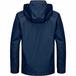 Veste légère en nylon et élasthanne pour hommes, imperméable avec revêtement coupe-vent respirant à séchage rapide, logo personnalisé, fermeture éclair sur le devant - Product Image 5
