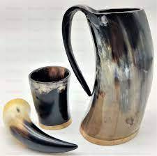 Taza para Beber de Cuerno de Búfalo Hecha a Mano para Cocina y Comedor, Taza de Agua Tradicional de Cuerno de Búfalo Natural con Acabado Artesanal - Product Image 4