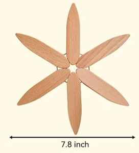 Promotional Round Luxury Eco-Friendly Heat Resistant <b>Wood</b> Kitchen Pot Holder Mat Anti-Slip Coasters 10MM Thickness India Sale - Product Image 2