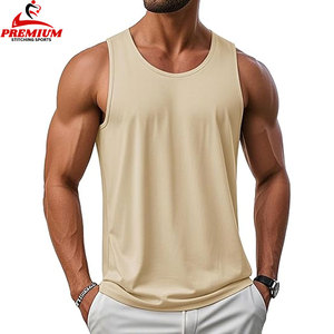 Camisetas sin mangas de algodón personalizadas para hombre, ropa deportiva informal de secado rápido para entrenamientos de gimnasio - Product Image 5
