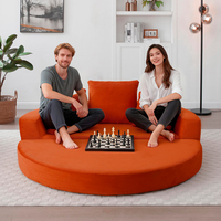 Nouveau Canapé-lit Extensible 3 Places en Tissu, Design Moderne, Écologique, pour Salon, Chambre et Hôtel, Faible Volume, Modèle 2026