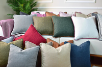 Housses de coussin décoratives de luxe en lin tissé de haute qualité pour la maison, l'hôtel et l'hôpital, disponibles en plusieurs tailles