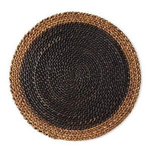 Hot Selling 2025 Natural Rattan Charger Plates Customize Sizes Variety of Colors Handmade Rattan <b>Placemat</b> for Table Decor - Product Image 2