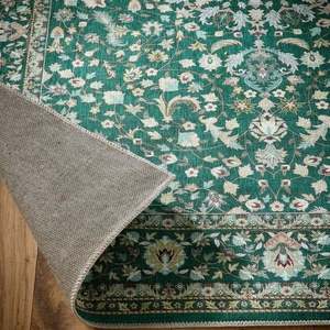 พรมลายเหรียญทองผ้าฝ้ายซักได้-ของตกแต่งบ้านรักษ์โลกสีเขียว - Product Image 3
