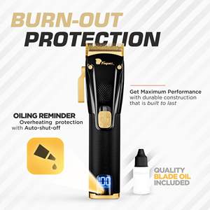 Kit Profesional de Máquina Cortadora de Pelo Inalámbrica para Hombre, Cortadora de Pelo Precisa para Barberos con Fuente de Alimentación por Batería - Product Image 6