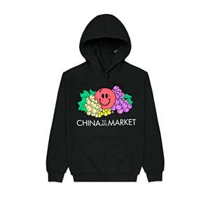   Sweat à capuche à thème fruité 100% coton French Terry Taille XL Fermeture éclair avec impression sérigraphique Étiquette personnalisée - Product Image 1