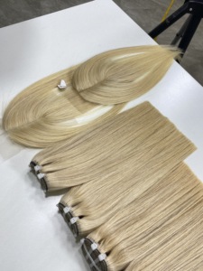 วิกผมตรงสีบลอนด์ HD เกรดพรีเมียม ยี่ห้อ Timehair แบบใส  ติดตั้งง่าย ผมเวียดนามแท้  ต่อผมแบบเส้น  คุณภาพสูง - Product Image 5