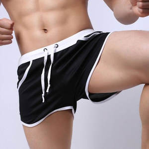 Vente en gros de shorts de gym de haute qualité pour hommes avec logo personnalisé shorts de fitness en coton noirs shorts de gym décontractés en couleur unie - Product Image 5