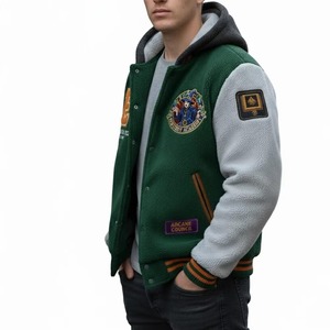 Nouvelle arrivée 2025, veste universitaire à capuche en molleton de haute qualité pour homme, vêtements décontractés, ODM OEM personnalisé - Product Image 4