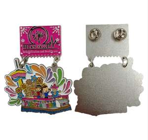 เหรียญโลหะเคลือบสีทองแบบกำหนดเอง FIESTAR พร้อมพิมพ์ลาย UV บนโลหะผสม  พร้อมริบบิ้นสั้น ประดับกลิตเตอร์ สำหรับงานศิลปะสะสม - Product Image 3