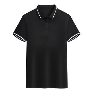 Vêtements de travail personnalisés avec logo OEM, vêtements d'entreprise d'été à manches courtes et tissu gaufré pour chemise polo homme - Product Image 4