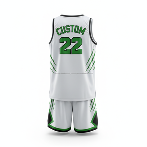Ensemble de maillots de basket-ball pour hommes en gros, maillots et shorts de basket-ball pas chers pour jeunes, uniformes personnalisés pour femmes, ensembles d'uniformes de basket-ball - Product Image 3