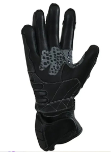 Guantes de Motociclismo de Cuero Genuino con Logotipo Personalizado, Guantes de Carreras con Protección Rígida Blanca, Transpirables y Protectoras para Motociclistas - Product Image 6