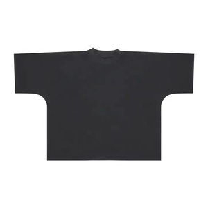 Comfortable Product Men <b>Cropped</b> <b>T</b> <b>Shirt</b> Short Sleeve Quick Dry Solid Printed 100% Cotton <b>Loose</b> Fit <b>Cropped</b> <b>T</b> <b>Shirt</b> For Men - Product Image 1