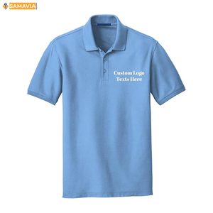 Samavia เสื้อโปโล RTS สำหรับผู้ชาย, ผ้าฝ้ายผสมโพลีเอสเตอร์ออกแบบโลโก้ได้ตามต้องการสวมใส่ในสำนักงานได้ทุกวันเสื้อยืดลำลองยุโรปอเมริกา - Product Image 6