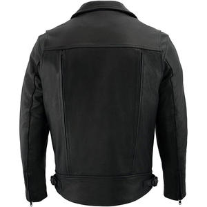 แจ็กเก็ตหนังแท้มีสไตล์และทนทานของผู้ชายมีซิปกระเป๋าเสื้อผ้ายาวคุณภาพสูงสำหรับฤดูใบไม้ร่วงฤดูหนาวอากาศเย็น - Product Image 2