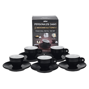 Ensemble de tasses en céramique Dago personnalisées de 6 pièces, vaisselle promotionnelle - Product Image 2