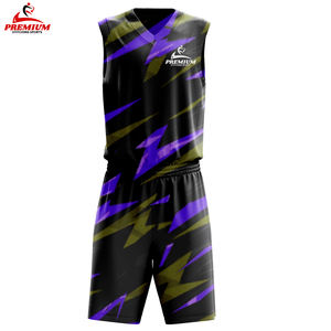 Wholesales Blank Latest Sublimated 100% Polyester Made Custom Basketball Jersey New Design Cheap Basketball Uniform Supplier - Product Image 6