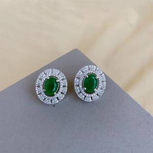 ต่างหูประกายเพทายหรูหราของผู้หญิงที่สง่างามสำหรับงานแต่งงานและงานปาร์ตี้เครื่องประดับแฟชั่นพร้อมของขวัญหินเพทาย - Product Image 1