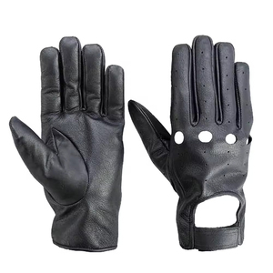 Gants en cuir de haute qualité Doublure en laine Gants d'hiver pour femmes et hommes Gants de ski compatibles avec les écrans tactiles pour le cyclisme la pêche décontracté - Product Image 4
