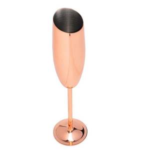 Copas de Vino Elegantes de Acero Inoxidable al por Mayor de Fábrica, 200 ml, para Bodas, Fiestas de Fin de Semana, Color Oro Rosa, Tallo Largo, Irrompibles - Product Image 6