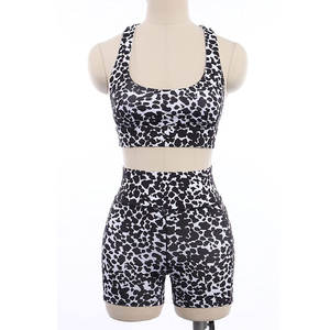 Conjunto de Shorts de Cintura Alta Elásticos para Mujer, Traje de Yoga de Alta Calidad al por Mayor en Diferentes Tallas - Product Image 5